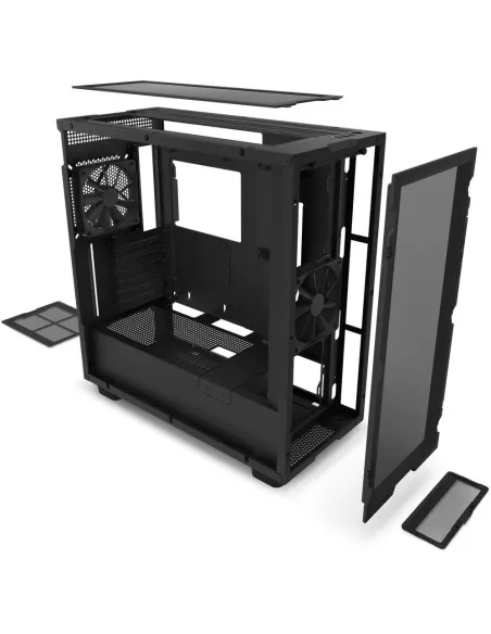 NZXT H7 Flow Cristal Templado USB 3.2 Negra