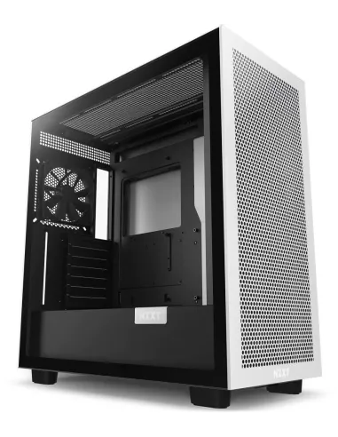 NZXT H7 Flow Cristal Templado USB 3.2 Blanca/Negra