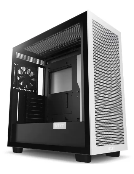 NZXT H7 Flow Cristal Templado USB 3.2 Blanca/Negra