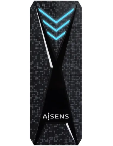 Aisens ASM2-RGB013B Caja Externa para Disco SSD M.2 USB-C Negra