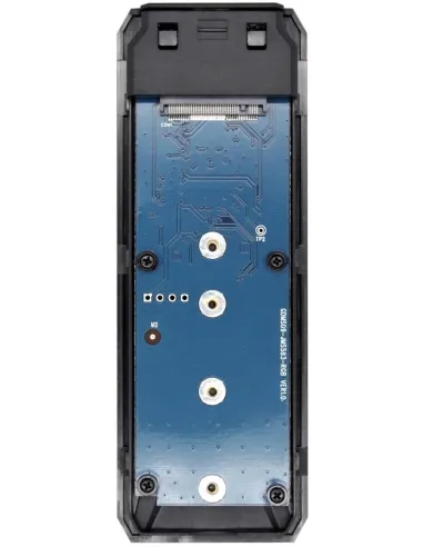 Aisens ASM2-RGB013B Caja Externa para Disco SSD M.2 USB-C Negra