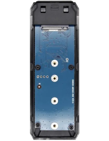 Aisens ASM2-RGB013B Caja Externa para Disco SSD M.2 USB-C Negra