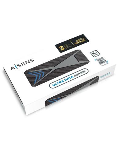 Aisens ASM2-RGB013B Caja Externa para Disco SSD M.2 USB-C Negra