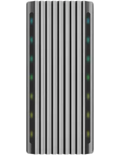 Aisens ASM2-RGB011GR Caja Externa para Disco Duro SSD M.2 SATA/NVMe USB-C Gris-CAJA54901