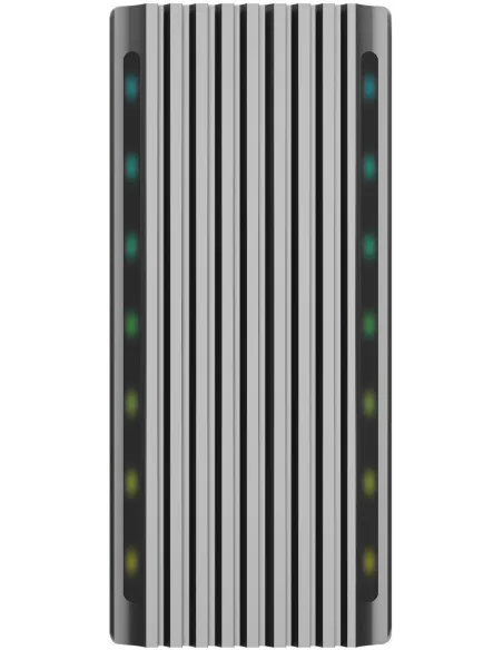 Aisens ASM2-RGB011GR Caja Externa para Disco Duro SSD M.2 SATA/NVMe USB-C Gris