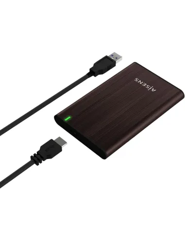 Aisens ASE-2525BWN Caja Externa para Disco Duro de 2.5" SATA USB 3.0 Marrón