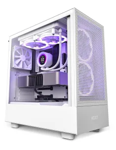 NZXT H5 Flow Cristal Templado USB-C 3.2 Blanca