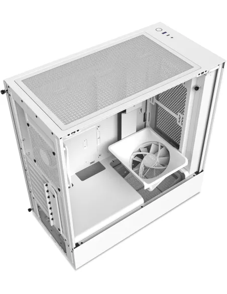 NZXT H5 Flow Cristal Templado USB-C 3.2 Blanca