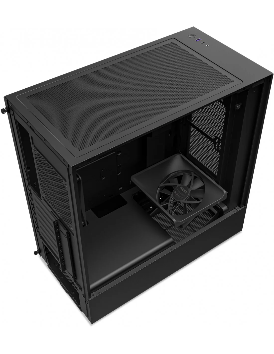 NZXT H5 Flow Cristal Templado USB-C 3.2 Negro