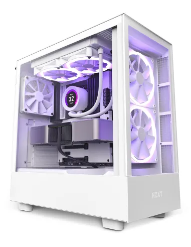 NZXT H5 Elite Cristal Templado USB-C 3.2 Blanca