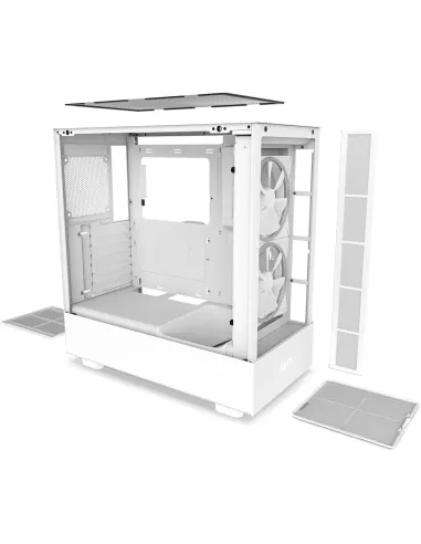 NNZXT H5 Elite Cristal Templado USB-C 3.2 BlancaZXT CCH51EW01 H5 Elite Cristal Templado USB 3.2 Blanca