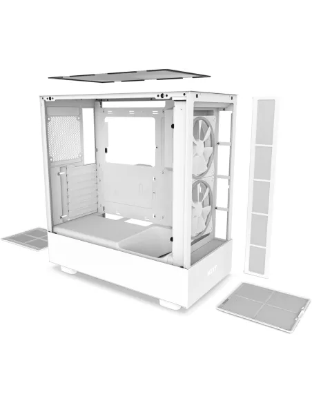 NNZXT H5 Elite Cristal Templado USB-C 3.2 BlancaZXT CCH51EW01 H5 Elite Cristal Templado USB 3.2 Blanca