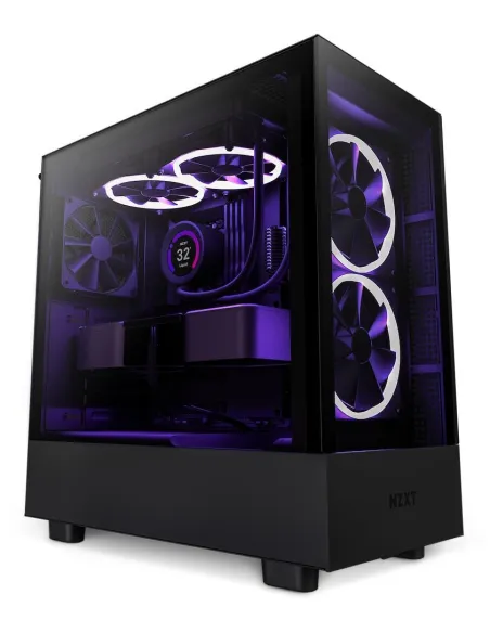 NZXT H5 Elite Cristal Templado USB-C 3.2 Negra