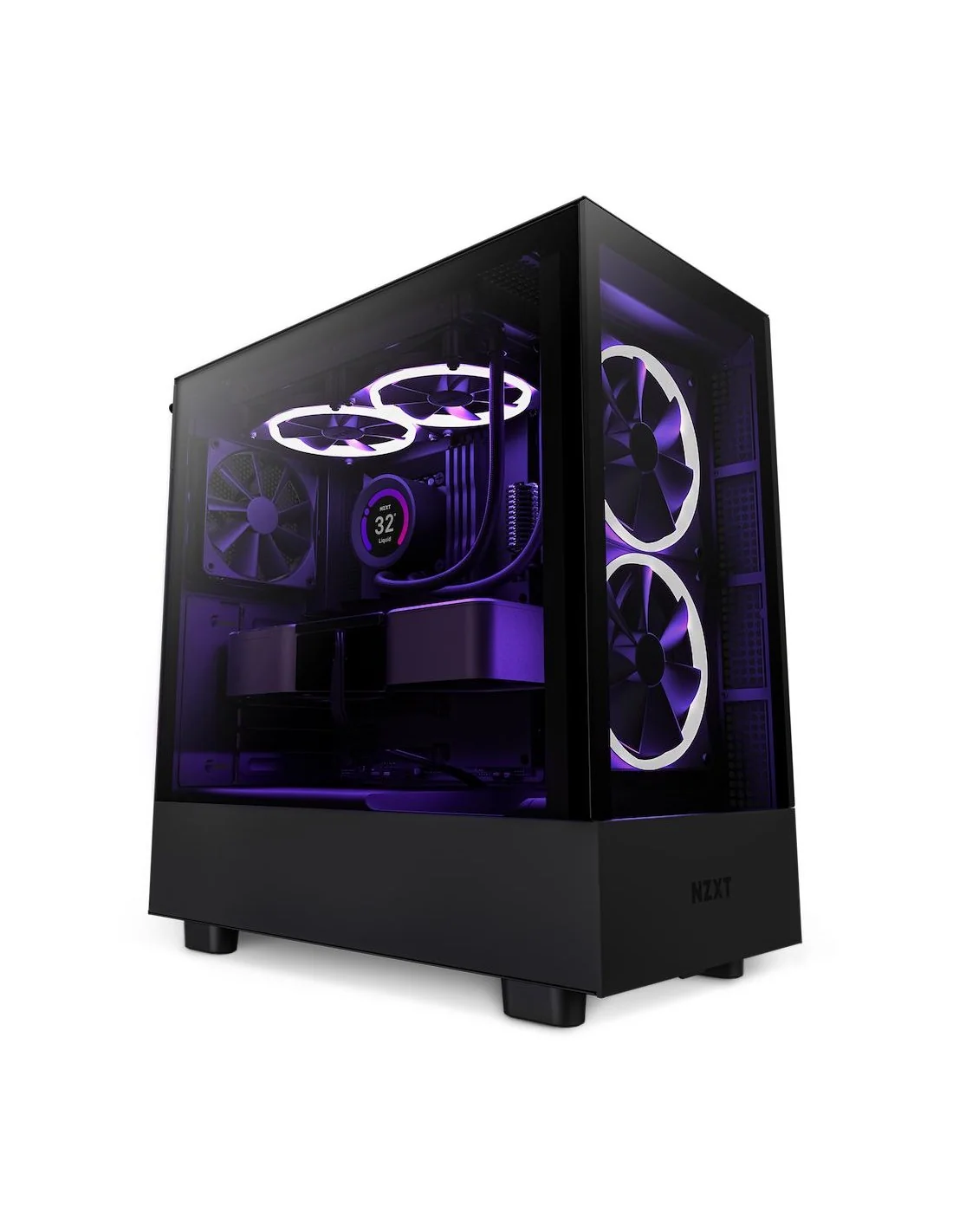 NZXT H5 Elite Cristal Templado USB-C 3.2 Negra