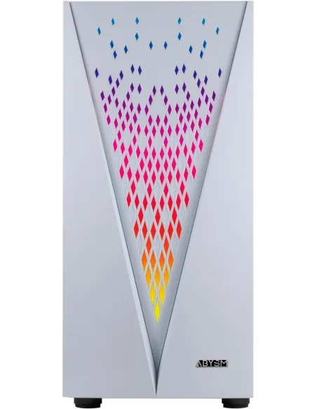 Abysm Gaming Danube Kolpa ARGB Torre Cristal Templado Blanco