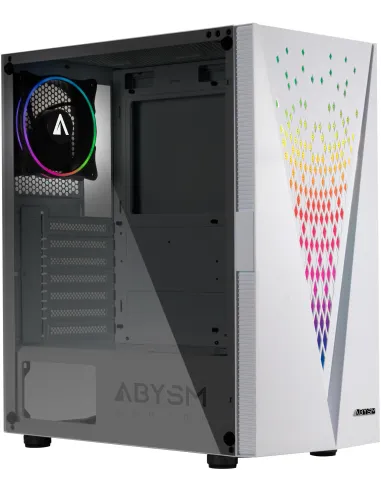 Abysm Gaming Danube Kolpa ARGB Torre Cristal Templado Blanco