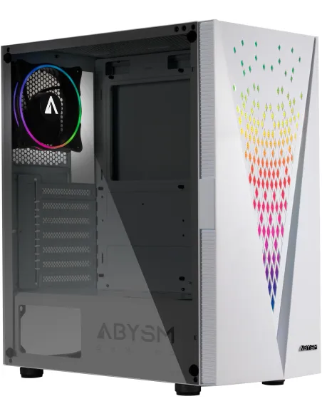 Abysm Gaming Danube Kolpa ARGB Torre Cristal Templado Blanco