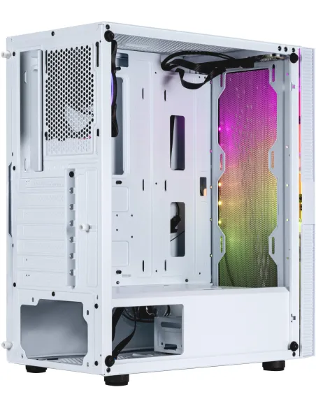 Abysm Gaming Danube Kolpa ARGB Torre Cristal Templado Blanco