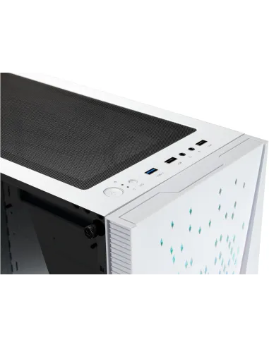 Abysm Gaming Danube Kolpa ARGB Torre Cristal Templado Blanco