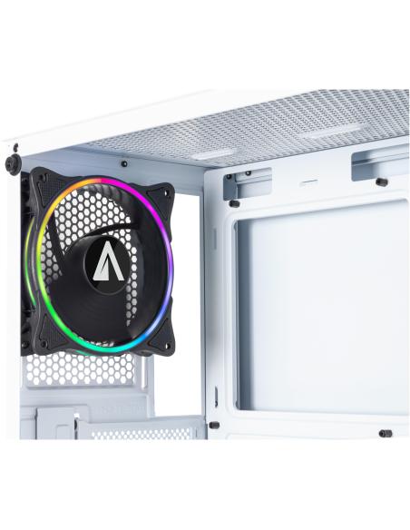 Abysm Gaming Danube Kolpa ARGB Torre Cristal Templado Blanco