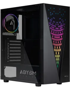 Abysm Gaming Danube Kolpa ARGB Torre Cristal Templado Negro-CAJA55299