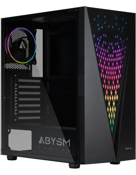 Abysm Gaming Danube Kolpa ARGB Torre Cristal Templado Negro