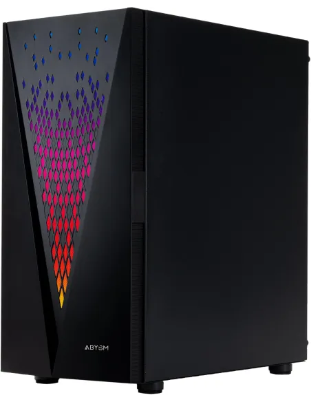 Abysm Gaming Danube Kolpa ARGB Torre Cristal Templado Negro