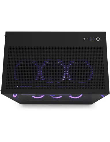 NZXT H9 Flow Cristal Templado USB 3.2 Negra