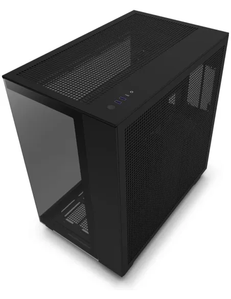 NZXT H9 Flow Cristal Templado USB 3.2 Negra