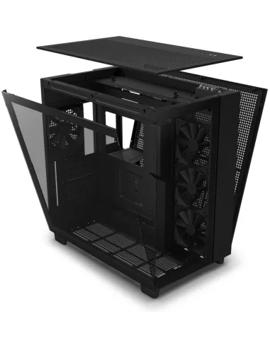 NZXT H9 Flow Cristal Templado USB 3.2 Negra