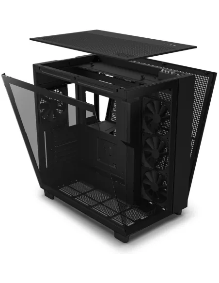 NZXT H9 Flow Cristal Templado USB 3.2 Negra