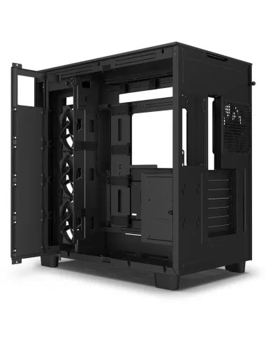 NZXT H9 Flow Cristal Templado USB 3.2 Negra