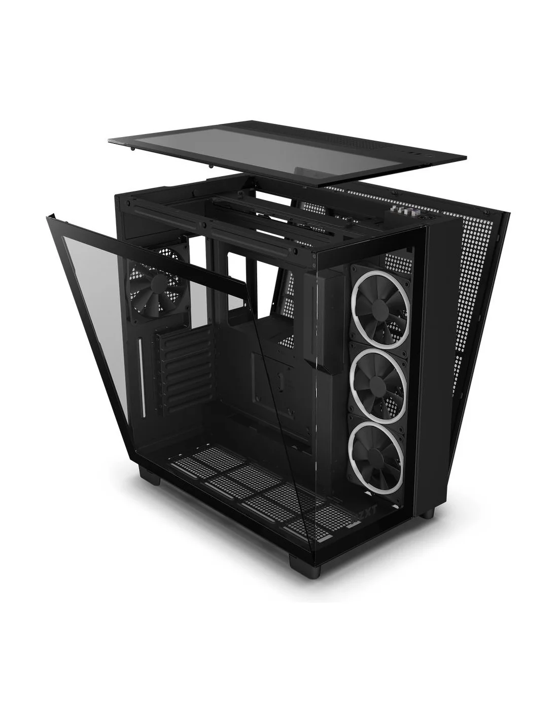 NZXT H9 Elite Cristal Templado USB 3.2 Negra