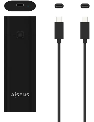 Aisens ASM2-020B Caja Externa para Disco Duro SSD M.2 USB-C Negra
