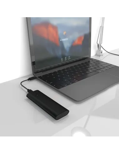 Aisens ASM2-020B Caja Externa para Disco Duro SSD M.2 USB-C Negra
