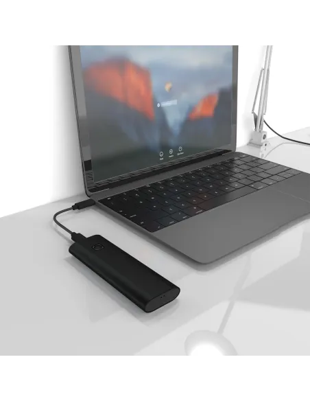 Aisens ASM2-020B Caja Externa para Disco Duro SSD M.2 USB-C Negra