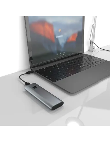 Aisens ASM2-021GR Caja Externa para Disco SSD M.2 USB-C Gris