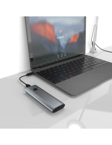 Aisens ASM2-021GR Caja Externa para Disco SSD M.2 USB-C Gris