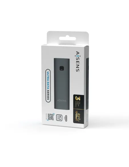 Aisens ASM2-021GR Caja Externa para Disco SSD M.2 USB-C Gris
