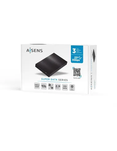 Aisens ASE-2523B Caja Externa para Disco Duro 2.5" SATA USB 3.0 Negra