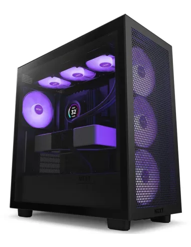 NZXT H7 Flow RGB Cristal Templado USB 3.2 Negra