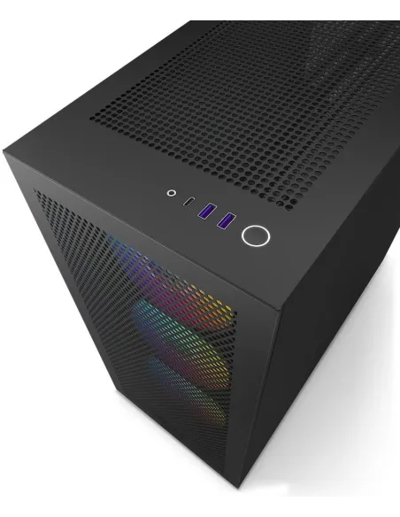 NZXT H7 Flow RGB Cristal Templado USB 3.2 Negra