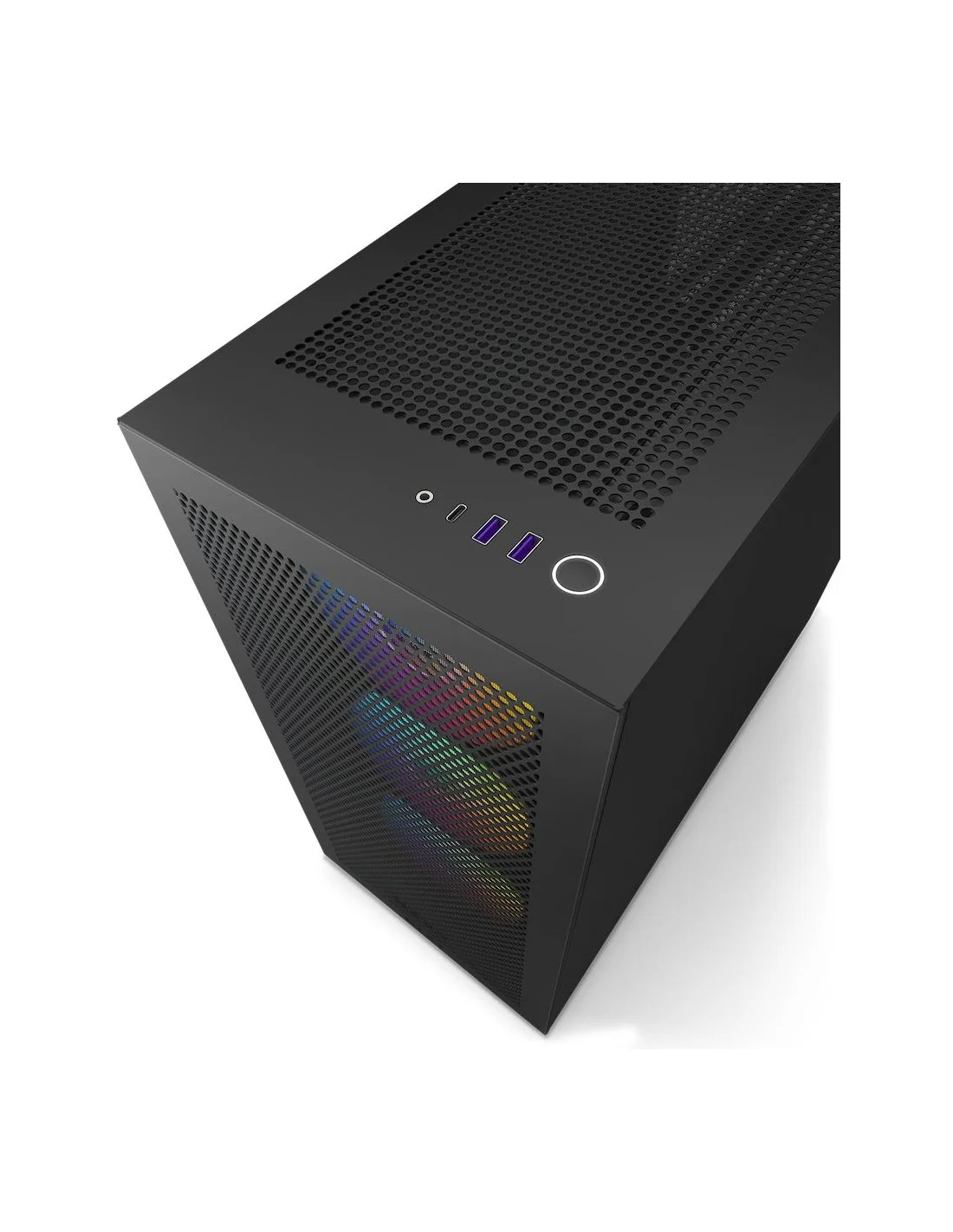 NZXT H7 Flow RGB Cristal Templado USB 3.2 Negra