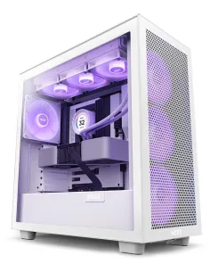 NZXT H7 Flow RGB Cristal Templado USB 3.2 Blanca
