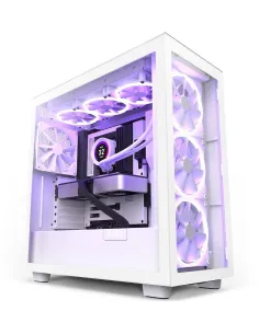 NZXT H7 Elite RGB Cristal Templado USB 3.2 Blanca