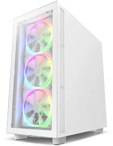 NZXT H7 Elite RGB Cristal Templado USB 3.2 Blanca