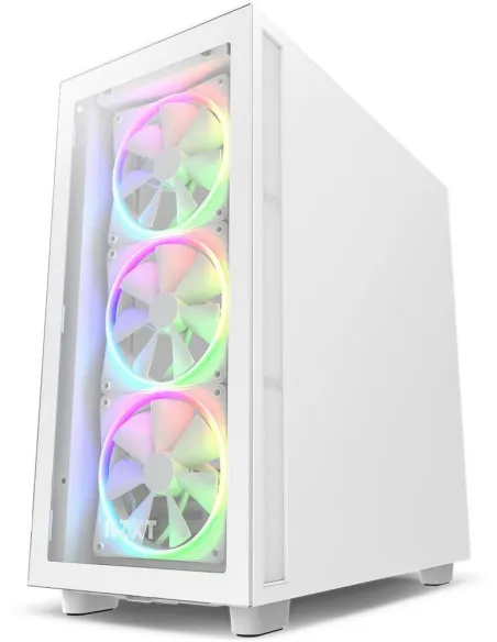 NZXT H7 Elite RGB Cristal Templado USB 3.2 Blanca