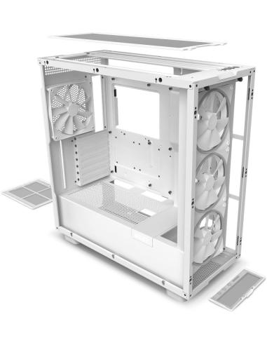 NZXT H7 Elite RGB Cristal Templado USB 3.2 Blanca