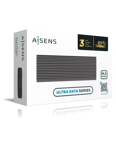 Aisens ASM2-023GR Caja Externa para Disco SSD M.2 USB-C Gris
