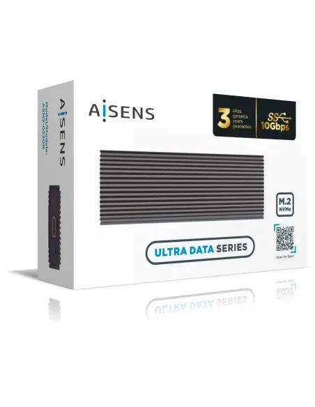 Aisens ASM2-023GR Caja Externa para Disco SSD M.2 USB-C Gris